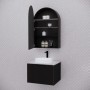 Paris Arch Matte Black Shaving Cabinet 605 * 872 Paris Arch Matte Black Shaving Cabinet 605 * 872